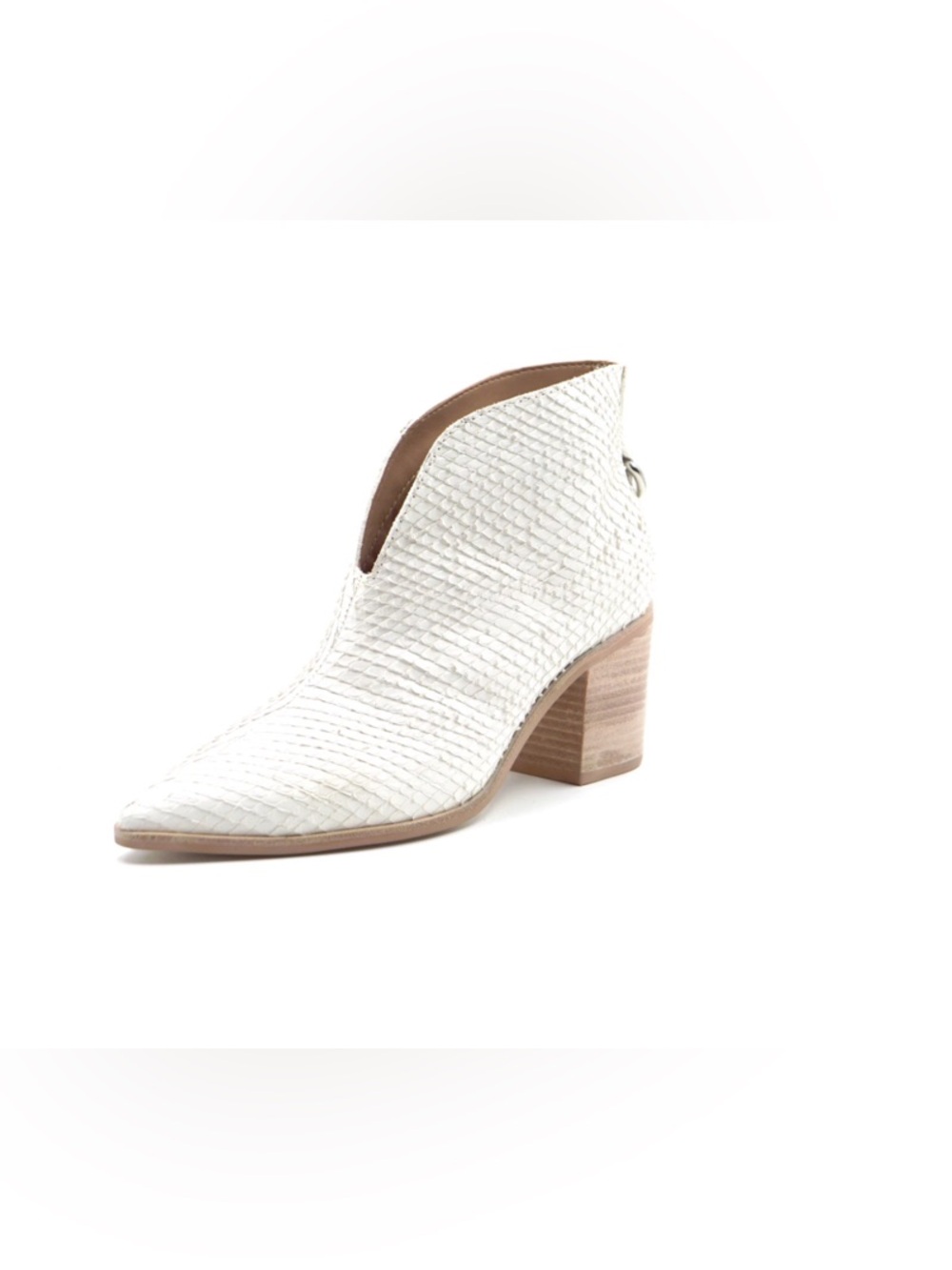 ✨ KAANAS Bellone Open Front Snake Booties – Cream – Size 10 ✨